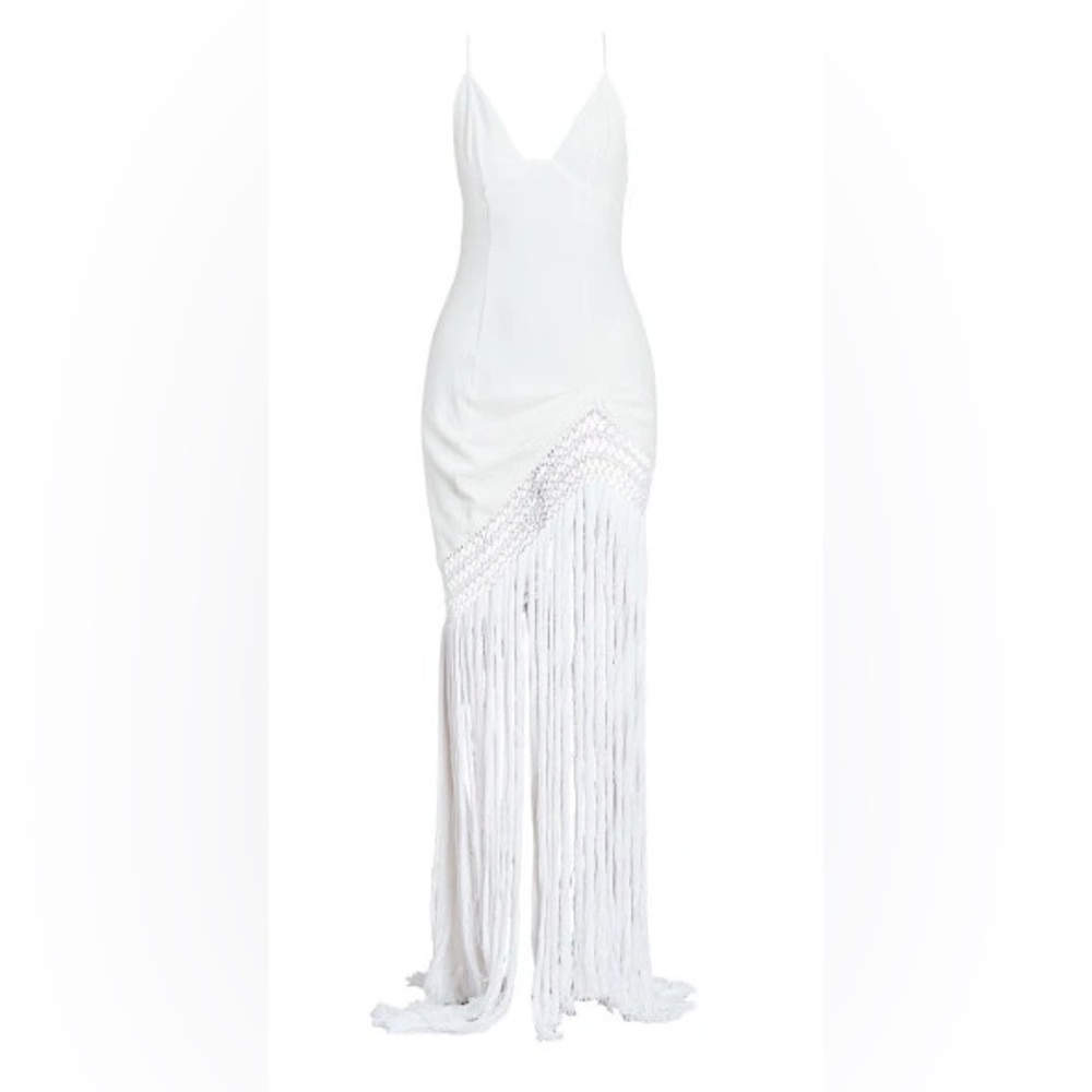 Loewe + Paula’s Ibiza Fringe Macarame Dress SZ FR42